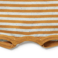 Wilson + Frenchy | Golden Wave Stripe Organic Knitted Growsuit