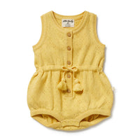 Wilson + Frenchy | Sunny Sorbet Organic Knitted Tie Bodysuit
