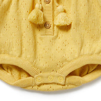 Wilson + Frenchy | Sunny Sorbet Organic Knitted Tie Bodysuit