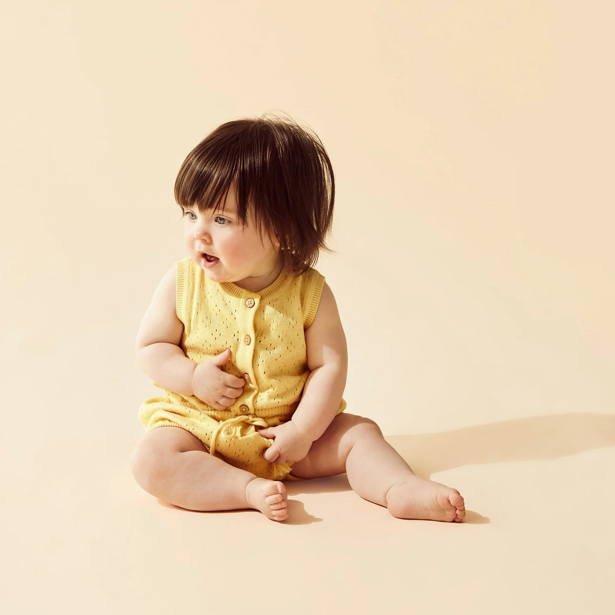 Wilson + Frenchy | Sunny Sorbet Organic Knitted Tie Bodysuit
