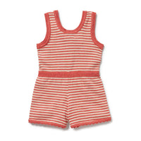 Wilson + Frenchy | Strawberry Swirl Organic Knitted Stripe Playsuit