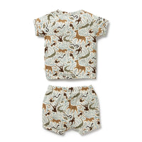 Wilson + Frenchy | Mini Jungle Organic Kimono Set