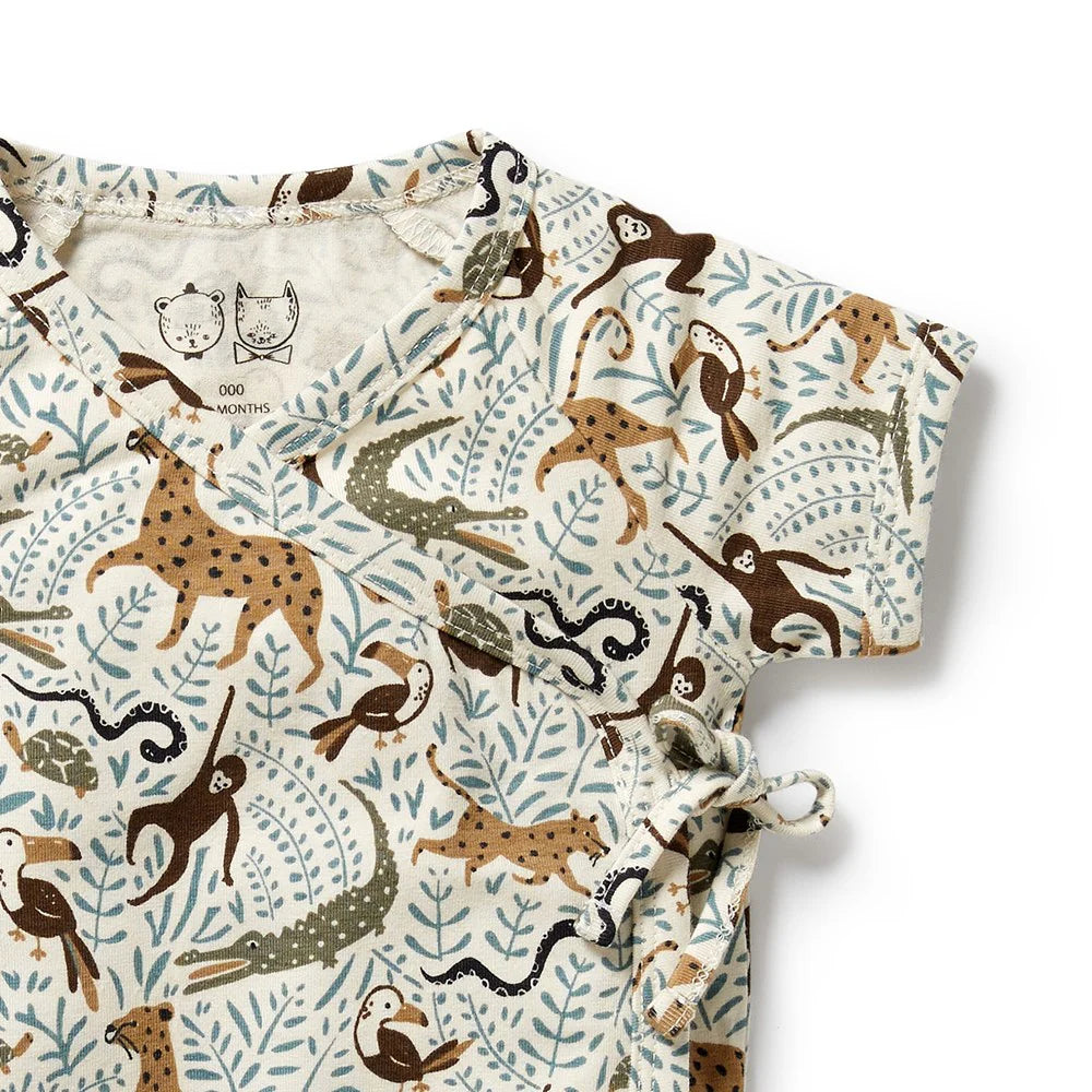 Wilson + Frenchy | Mini Jungle Organic Kimono Set