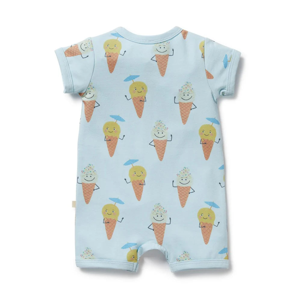 Wilson + Frenchy | Frosty Friends Organic Boyleg Zipsuit