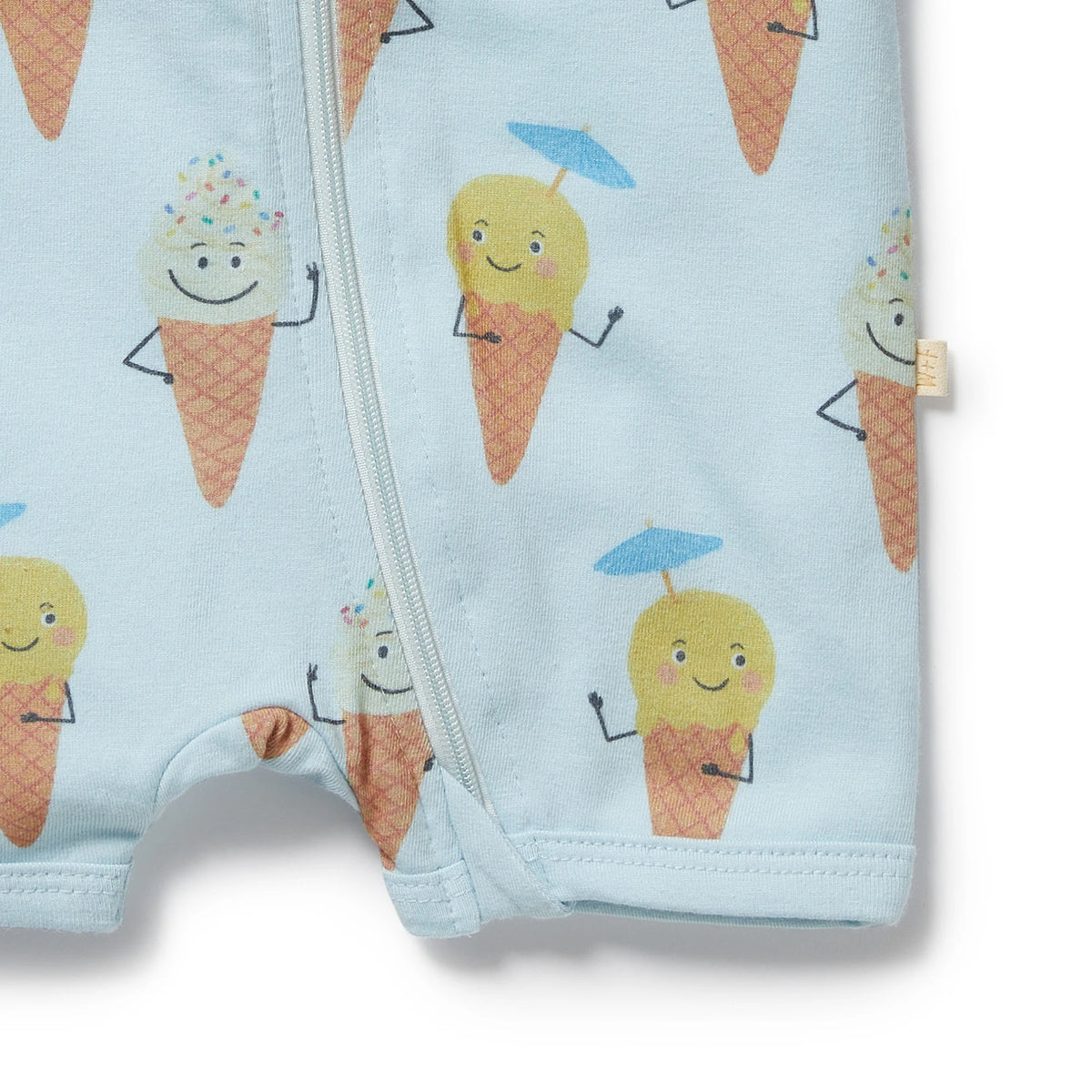 Wilson + Frenchy | Frosty Friends Organic Boyleg Zipsuit