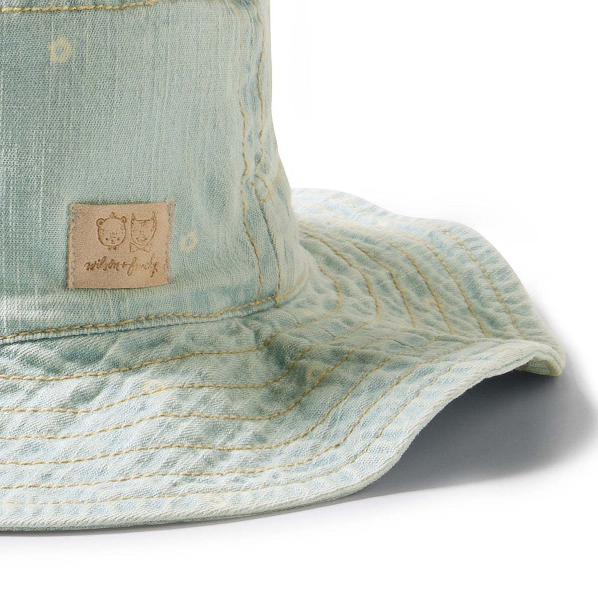 Wilson + Frenchy | Ditsy Daisy Organic Denim Sun Hat