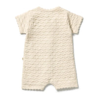 Wilson + Frenchy | Milk Cloud Organic Chevron Knit Growsuit
