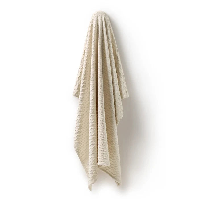 Wilson + Frenchy | Milk Cloud Organic Knitted Chevron Blanket