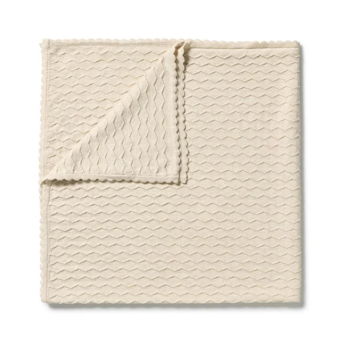 Wilson + Frenchy | Milk Cloud Organic Knitted Chevron Blanket