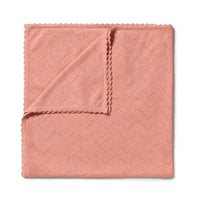 Wilson + Frenchy | Petal Pink Organic Knitted Pointelle Blanket