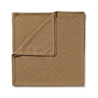 brown chevron knitted blanket from wilson and frenchy