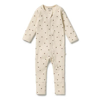 WILSON & FRENCHY LUCKY CHARM CLOVER LONG-SLEEVE ZIPSUIT