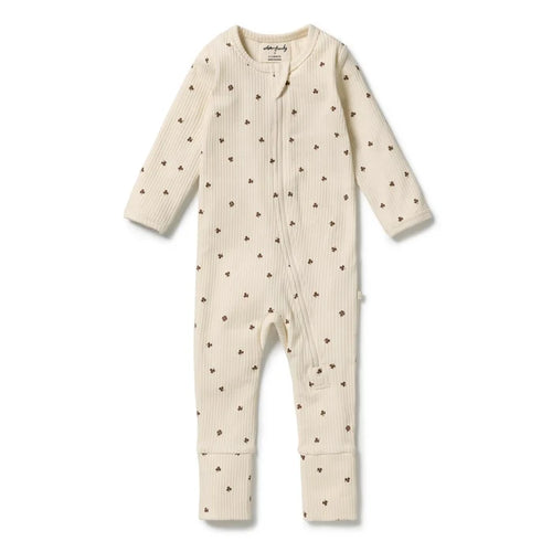 WILSON & FRENCHY LUCKY CHARM CLOVER LONG-SLEEVE ZIPSUIT