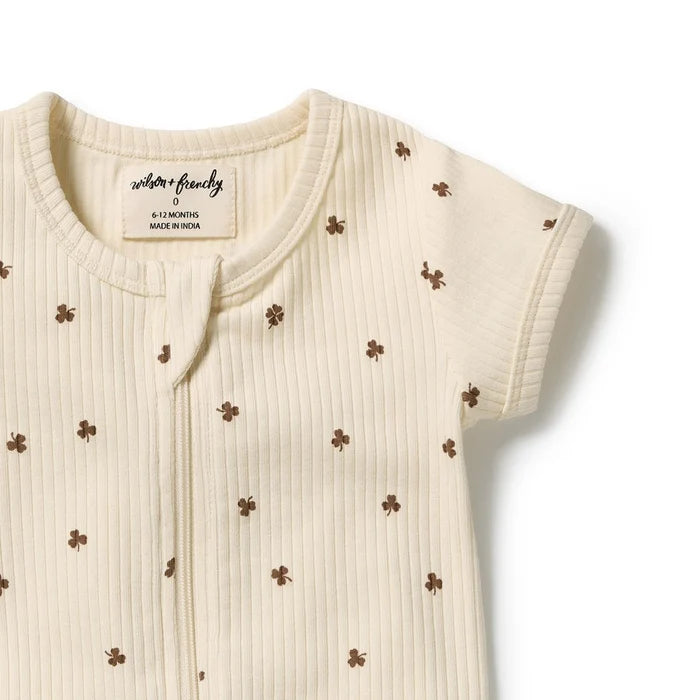 Wilson + Frenchy | My Lucky Charm Organic Boyleg Zipsuit