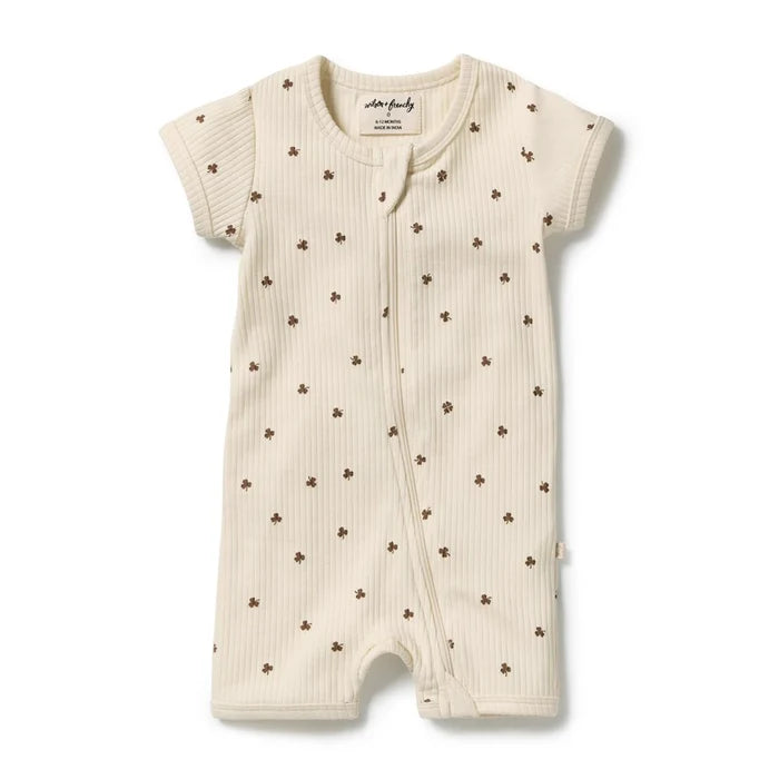 Wilson + Frenchy | My Lucky Charm Organic Boyleg Zipsuit