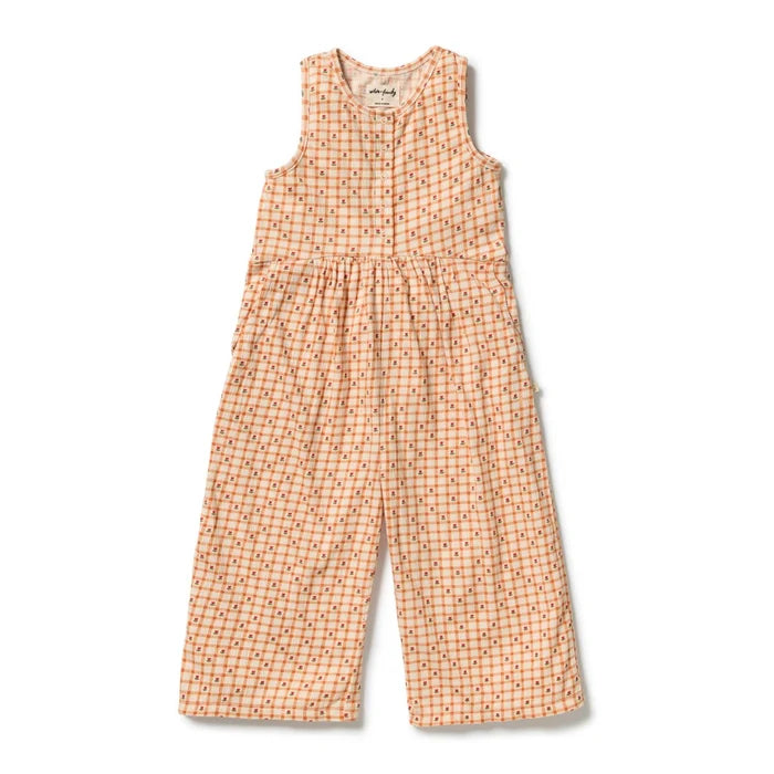 Wilson + Frenchy | Checkerberry Organic Crinkle Jumpsuit