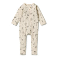 Wilson + Frenchy | Whispering Willows Organic Zipsuit With Feet
