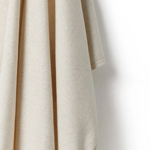 Wilson + Frenchy | Oatmeal Organic Stripe Rib Bunny Rug