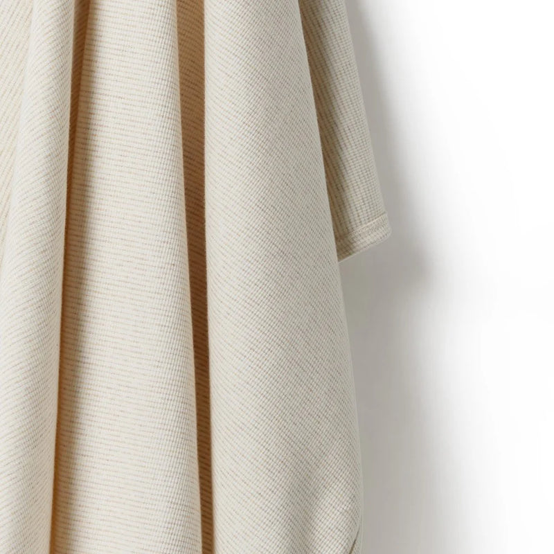 Wilson + Frenchy | Oatmeal Organic Stripe Rib Bunny Rug