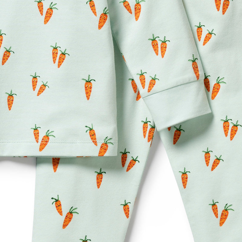 Wilson + Frenchy | Cute Carrots Organic Long Sleeved Pyjamas