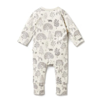 Wilson + Frenchy | Woodland Zipsuit with Feet