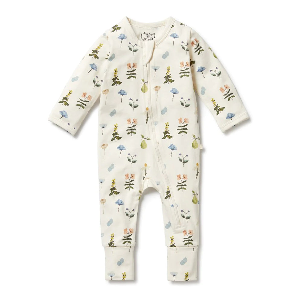 Wilson + Frenchy | Petit Garden Organic Zipsuit with Feet