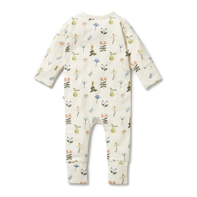 Wilson + Frenchy | Petit Garden Organic Zipsuit with Feet