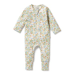 Wilson + Frenchy | Tinker Floral Organic Zipsuit with Feet