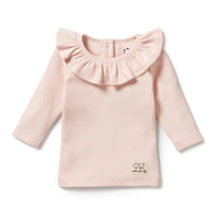 Wilson + Frenchy | Pink Organic Ruffle Top