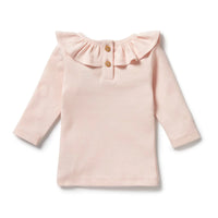 Wilson + Frenchy | Pink Organic Ruffle Top