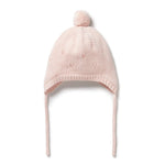 Wilson + Frenchy | Pink Knitted Pointelle Bonnet