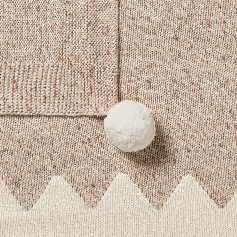 Wilson + Frenchy | Almond Fleck Knitted Jacquard Blanket
