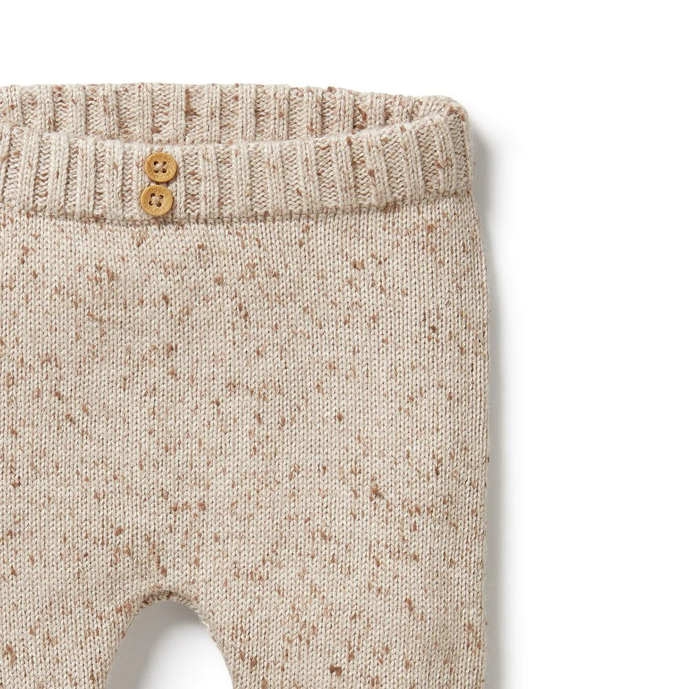 Wilson + Frenchy | Almond Fleck Knitted Legging