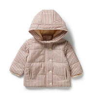 Wilson + Frenchy | Amber Check Puffer Jacket