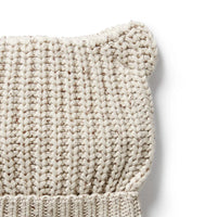 Wilson + Frenchy | Cookie & Cream Organic Knit Bear Hat