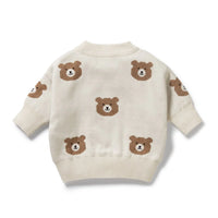 Wilson + Frenchy | Beary Cute Organic Knitted Jacquard Jumper