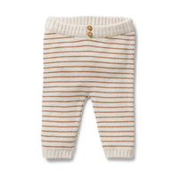 Wilson + Frenchy | Cinnamon Stripe Knitted Leggings