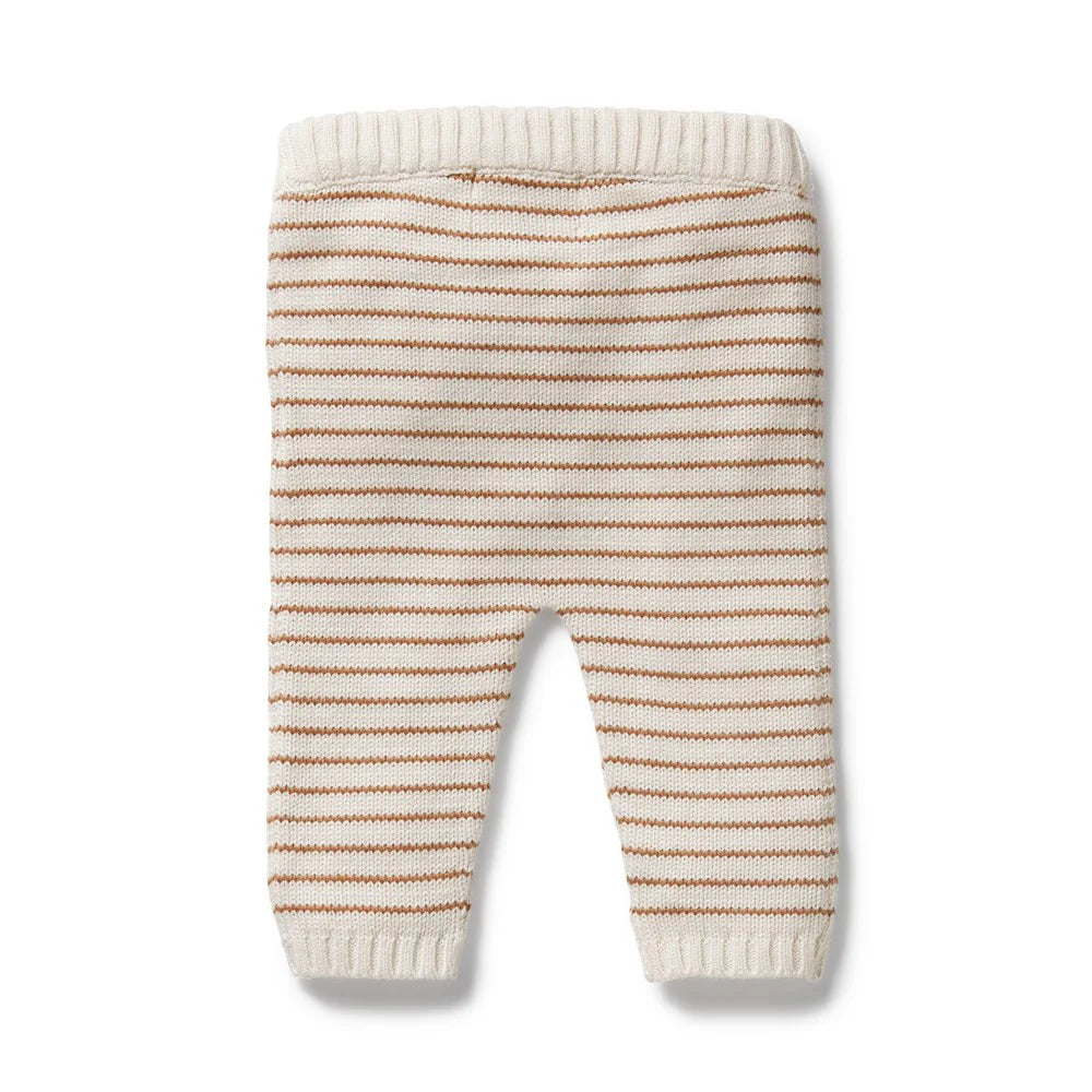 Wilson + Frenchy | Cinnamon Stripe Knitted Leggings