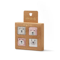 Wilson & Frenchy | Organic 4 Pack Baby Socks | Buttermilk, Oat, Fairy Pink, Plum