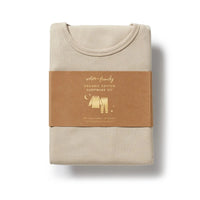 Wilson + Frenchy | Biscuit Organic Rib Long Sleeved Pyjamas