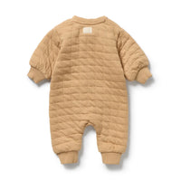 Wilson + Frenchy | Honey Fawn Organic Quilted Growsuit
