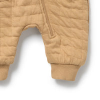 Wilson + Frenchy | Honey Fawn Organic Quilted Growsuit