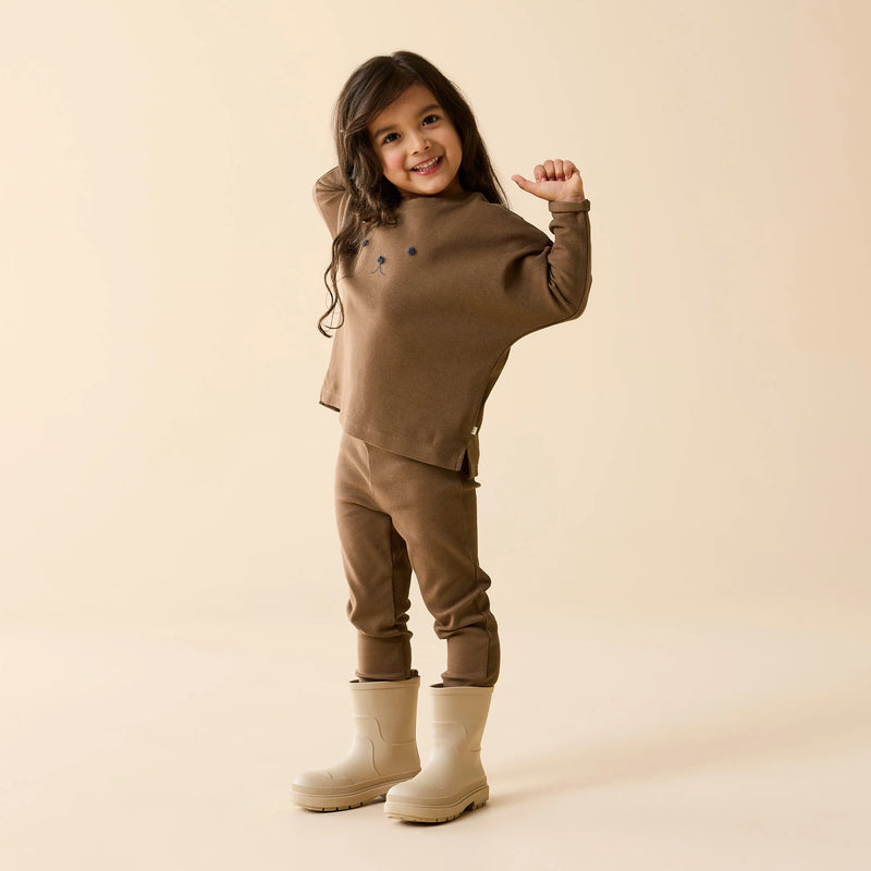 Wilson + Frenchy | Nutmeg Organic Rib Legging