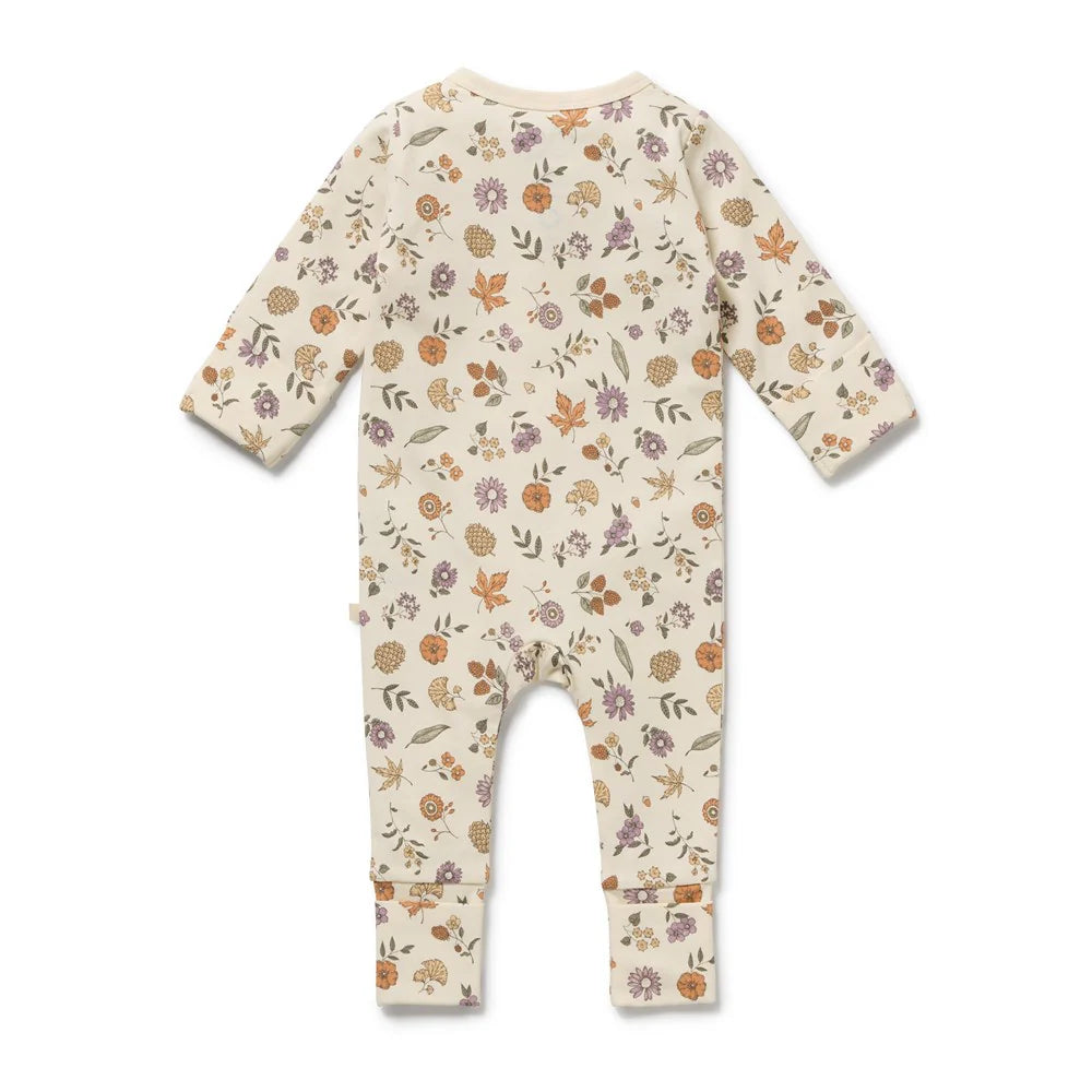 Wilson + Frenchy | Maple Glow Organic Zipsuit with feet