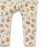 Wilson + Frenchy | Maple Glow Organic Zipsuit with feet