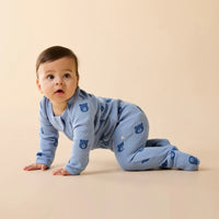 Wilson + Frenchy |  Bear Hugs Organic Waffle Zipsuit