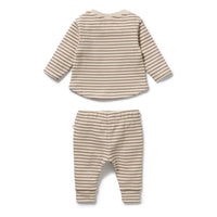 Wilson + Frenchy | Nutmeg Stripe Organic Waffle Set