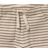 Wilson + Frenchy | Nutmeg Stripe Organic Waffle Set