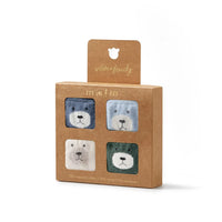 Wilson & Frenchy | Moss, Buttermilk, Storm Blue & Twilight Blue - Boys Organic Baby Socks