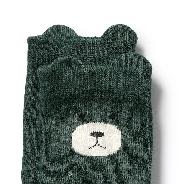 Wilson & Frenchy | Moss, Buttermilk, Storm Blue & Twilight Blue - Boys Organic Baby Socks